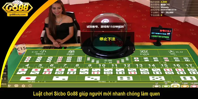 Luật chơi Sicbo Go88 giúp người mới nhanh chóng làm quen